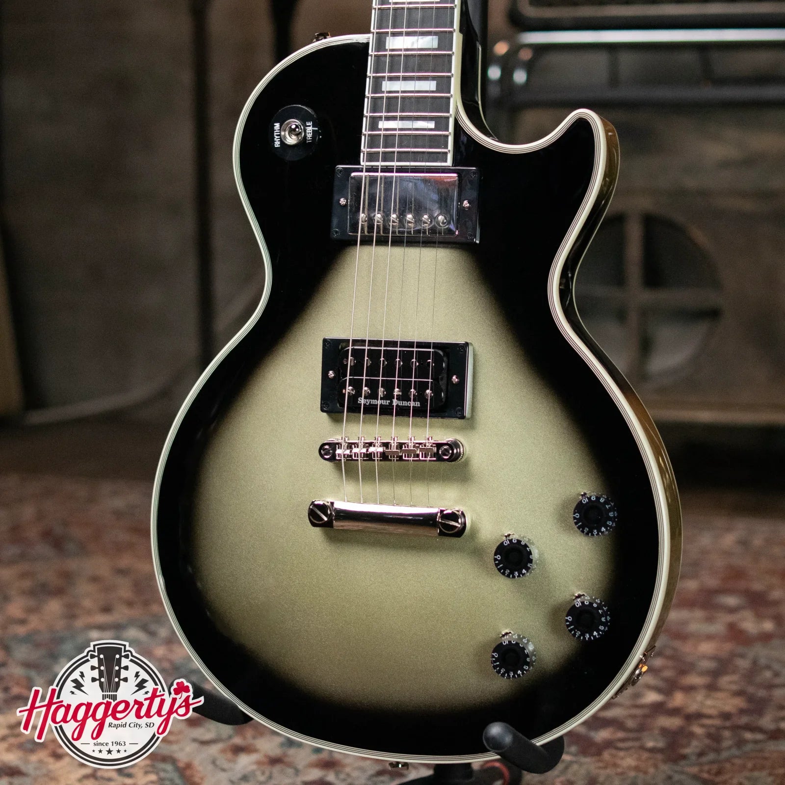 Epiphone Adam Jones 1979 Les Paul Custom - Antique Silverburst with Hardshell Case