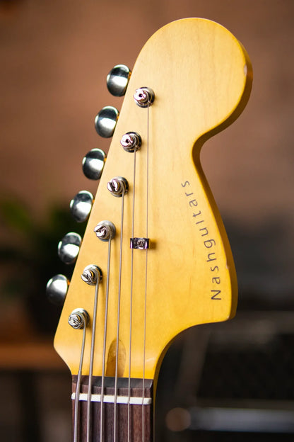 (RTO) Nash B-6 6-String Bass - Charcoal with Hardshell Case