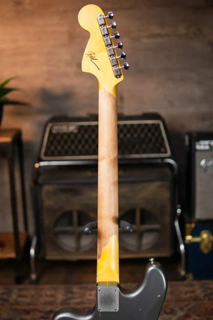 (RTO) Nash B-6 6-String Bass - Charcoal with Hardshell Case