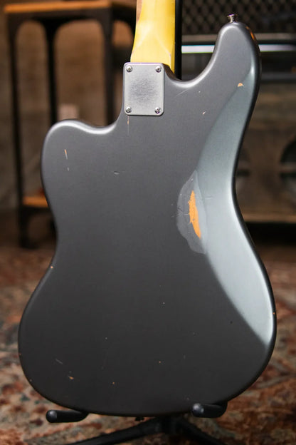 (RTO) Nash B-6 6-String Bass - Charcoal with Hardshell Case
