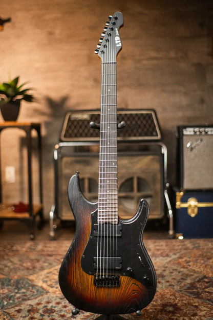 ESP LTD SN-1007HT Baritone Electric Guitar - Fireblast