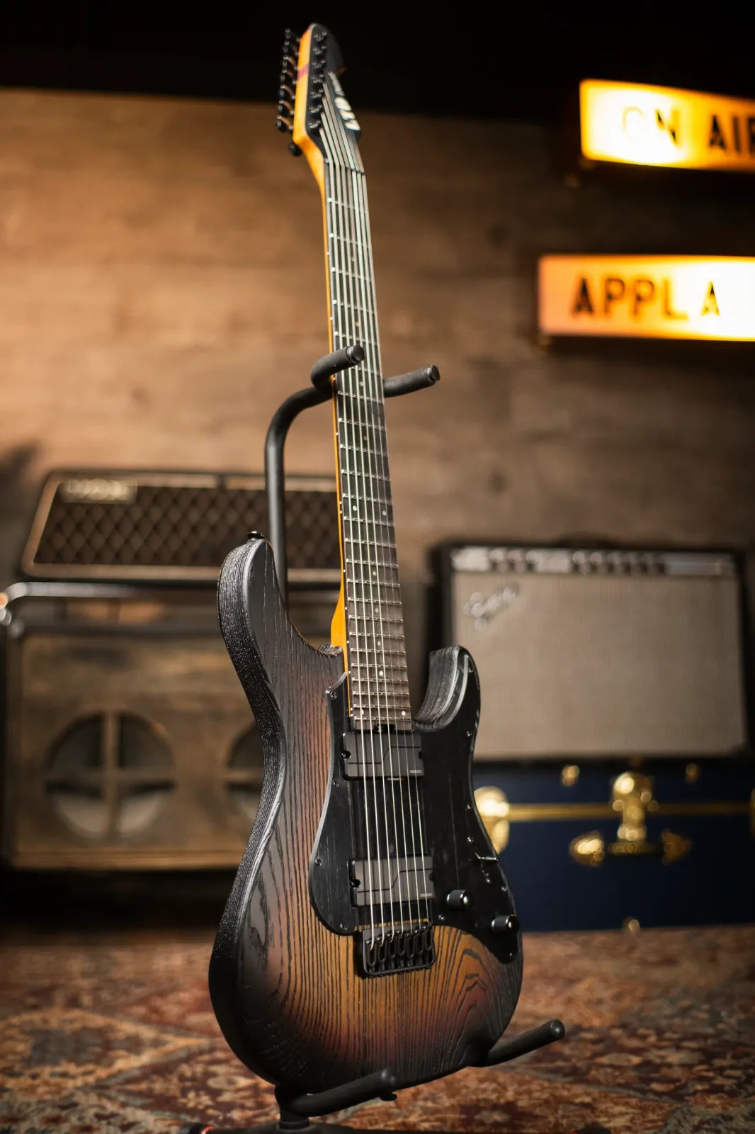 ESP LTD SN-1007HT Baritone Electric Guitar - Fireblast