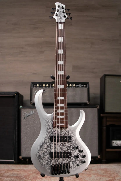 Ibanez BTB25TH6SLM 6-String Bass Guitar - Silver Blizzard Matte
