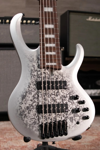 Ibanez BTB25TH6SLM 6-String Bass Guitar - Silver Blizzard Matte