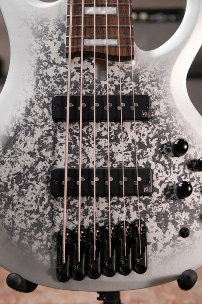 Ibanez BTB25TH6SLM 6-String Bass Guitar - Silver Blizzard Matte