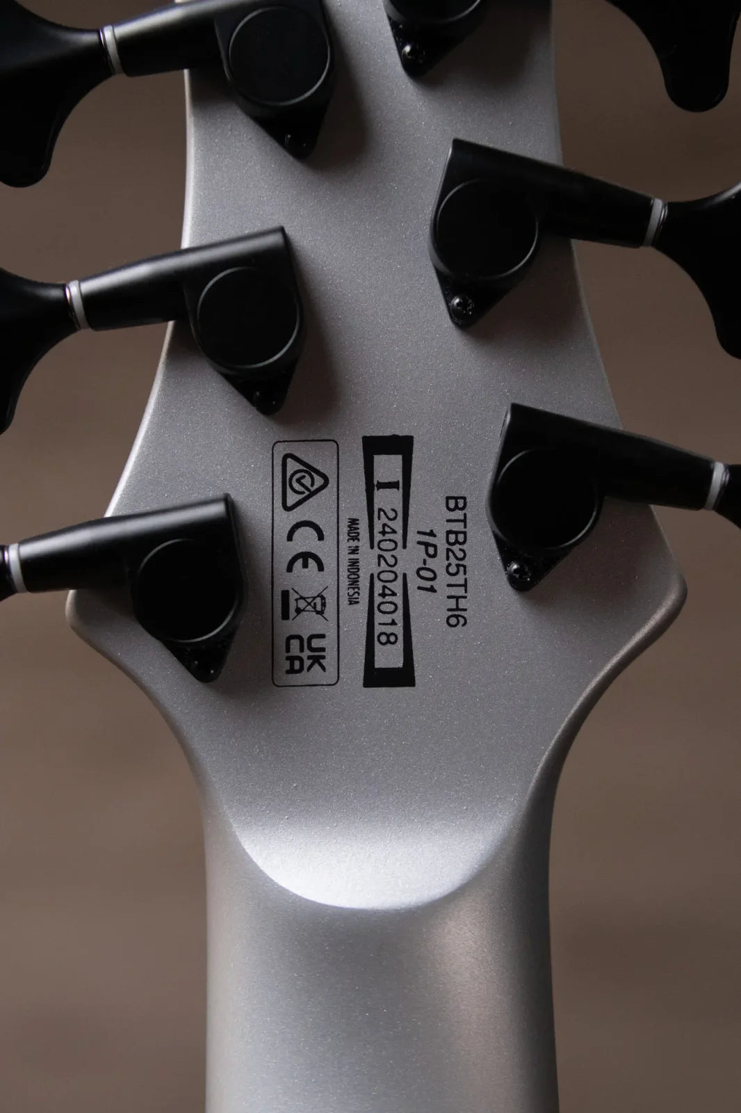 Ibanez BTB25TH6SLM 6-String Bass Guitar - Silver Blizzard Matte