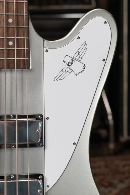 Epiphone Thunderbird '64 Electric Bass Guitar - Silver Mist with Premium Gig Bag