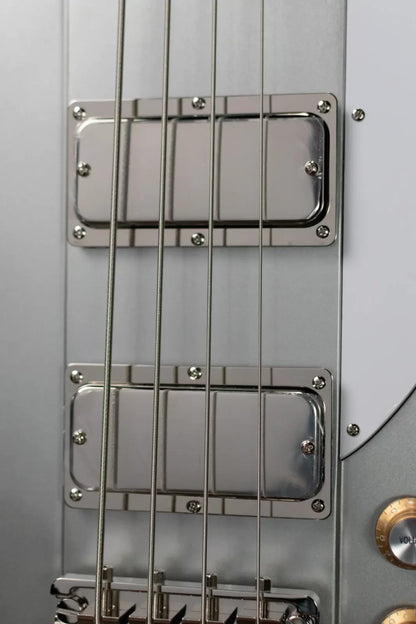 Epiphone Thunderbird '64 Electric Bass Guitar - Silver Mist with Premium Gig Bag