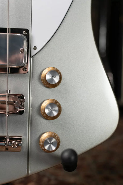 Epiphone Thunderbird '64 Electric Bass Guitar - Silver Mist with Premium Gig Bag