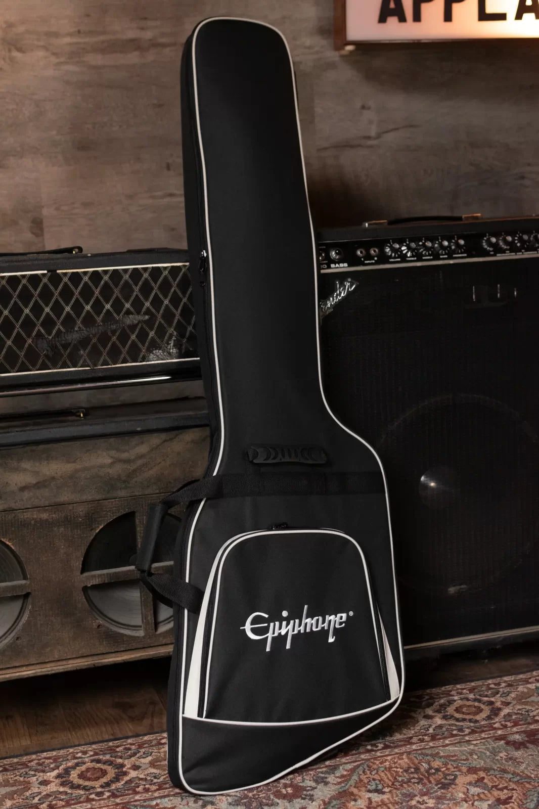 Epiphone Thunderbird '64 Electric Bass Guitar - Silver Mist with Premium Gig Bag