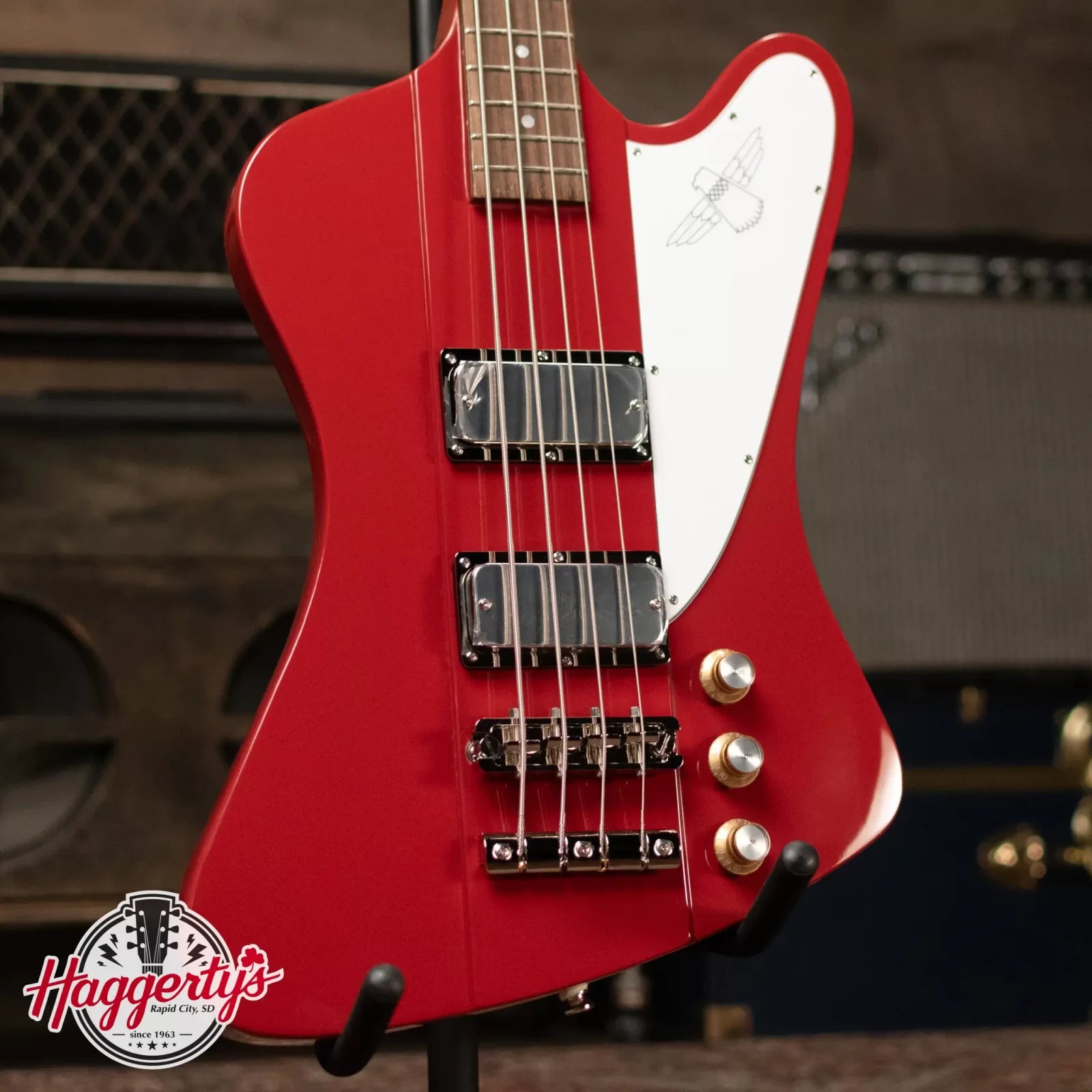 Epiphone Thunderbird '64 Electric Bass Guitar - Ember Red with Premium Gig Bag
