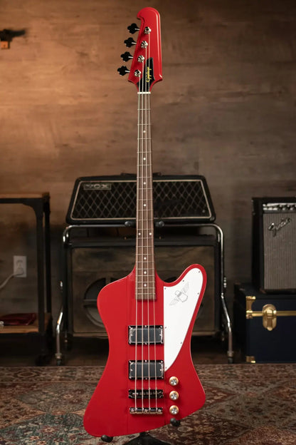 Epiphone Thunderbird '64 Electric Bass Guitar - Ember Red with Premium Gig Bag