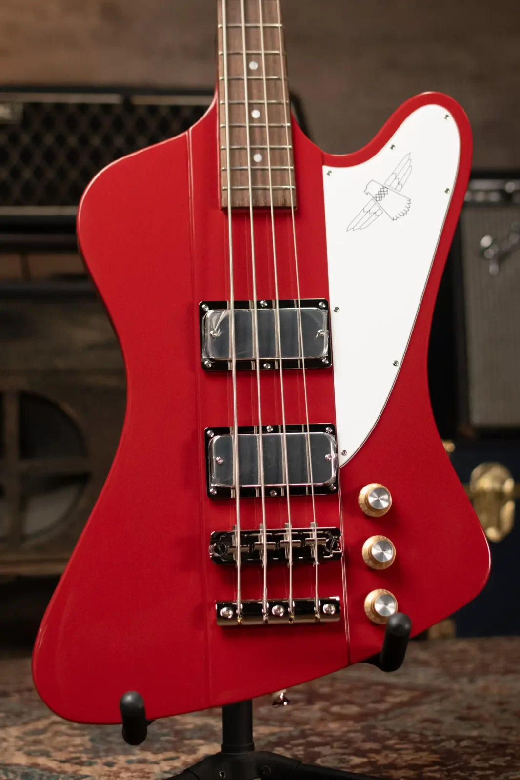 Epiphone Thunderbird '64 Electric Bass Guitar - Ember Red with Premium Gig Bag