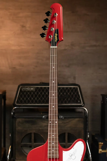 Epiphone Thunderbird '64 Electric Bass Guitar - Ember Red with Premium Gig Bag