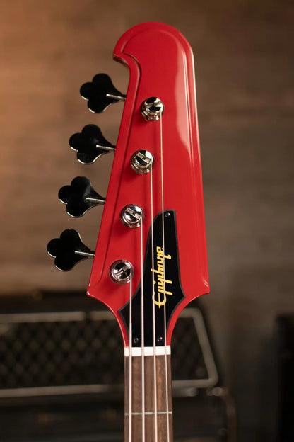 Epiphone Thunderbird '64 Electric Bass Guitar - Ember Red with Premium Gig Bag