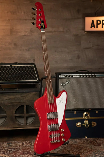 Epiphone Thunderbird '64 Electric Bass Guitar - Ember Red with Premium Gig Bag