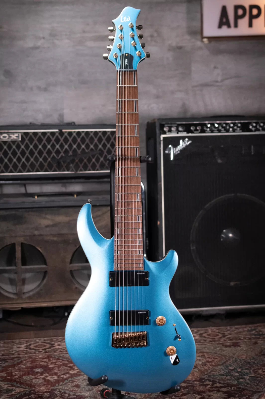ESP LTD Javier Reyes JR-208 Electric Guitar - Pelham Blue