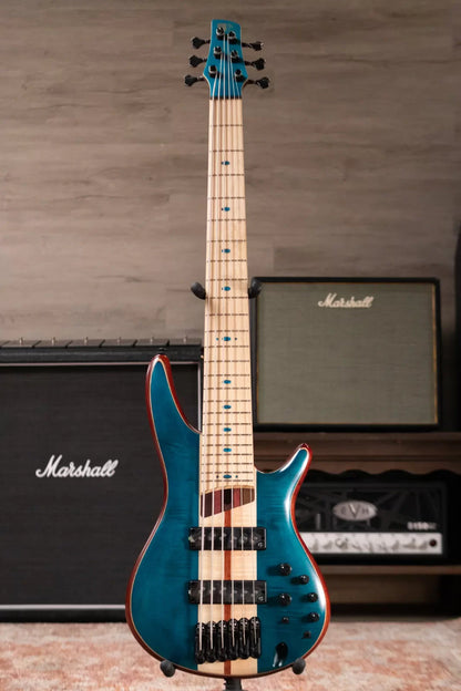 Ibanez SR1426BCGL Premium 6-String Electric Bass - Caribbean Green Low Gloss