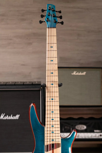 Ibanez SR1426BCGL Premium 6-String Electric Bass - Caribbean Green Low Gloss