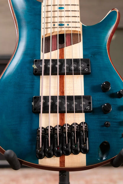 Ibanez SR1426BCGL Premium 6-String Electric Bass - Caribbean Green Low Gloss