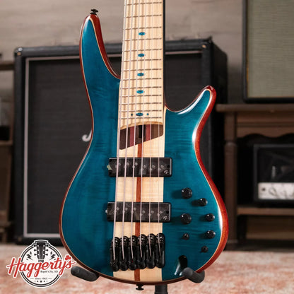 Ibanez SR1426BCGL Premium 6-String Electric Bass - Caribbean Green Low Gloss