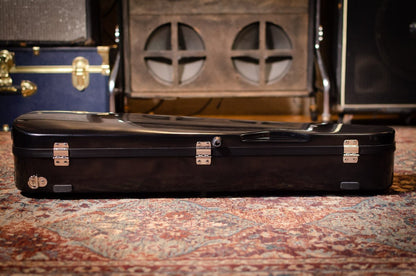 Bobelock 1029 Fiberglass Arrow Mandolin Case- Black/Wine