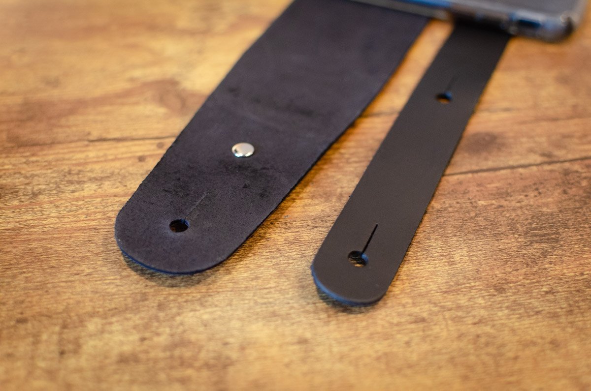 D'Addario Outrun Printed Leather Guitar Strap, Power Grid