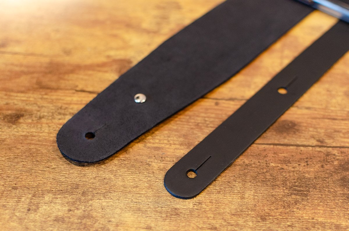 D'Addario Outrun Printed Leather Guitar Strap, Sunset