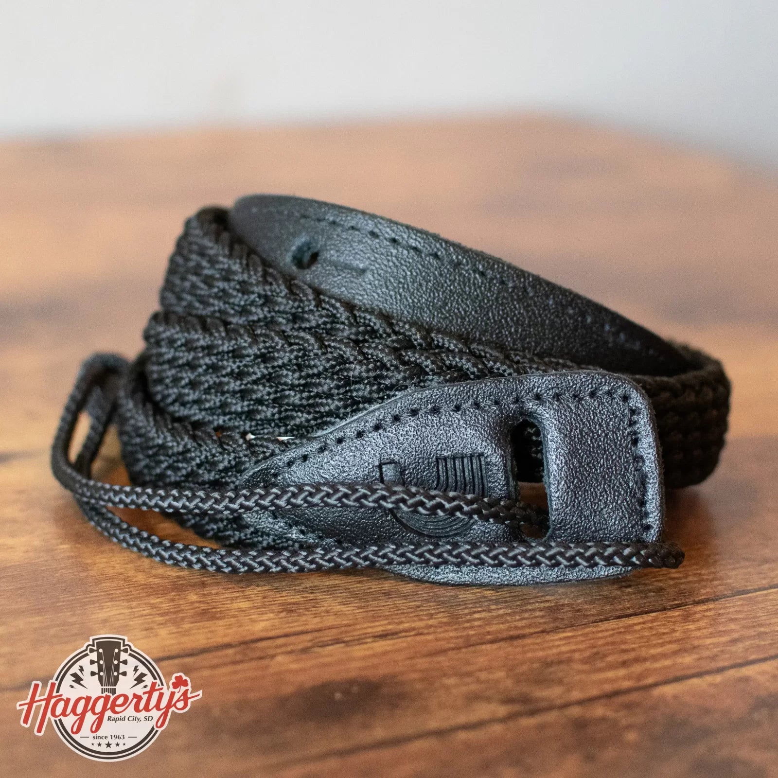 D'Addario 1" Braided Fabric Mandolin Strap - Black