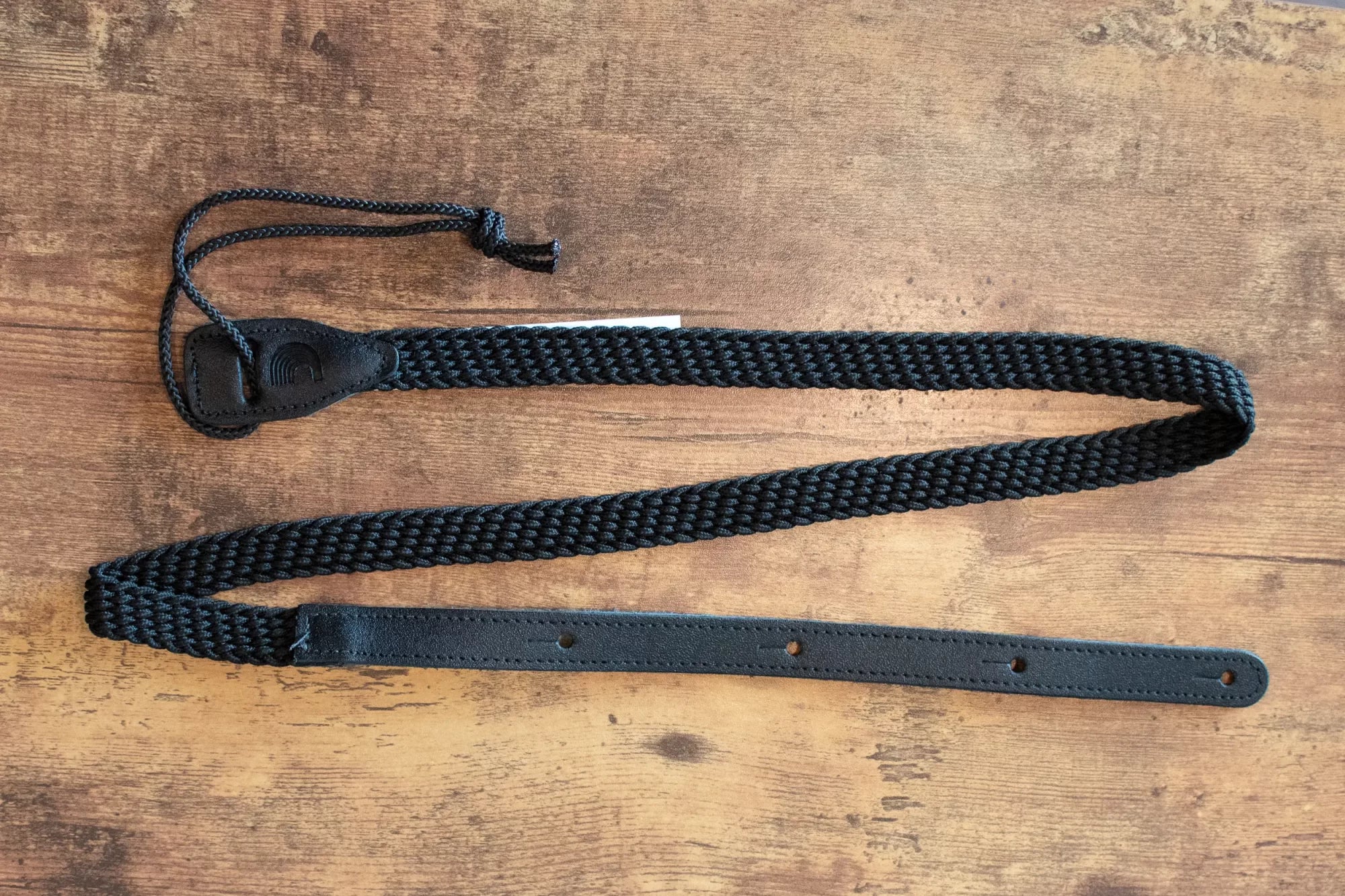 D'Addario 1" Braided Fabric Mandolin Strap - Black