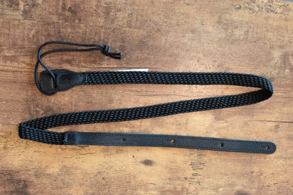 D'Addario 1" Braided Fabric Mandolin Strap - Black