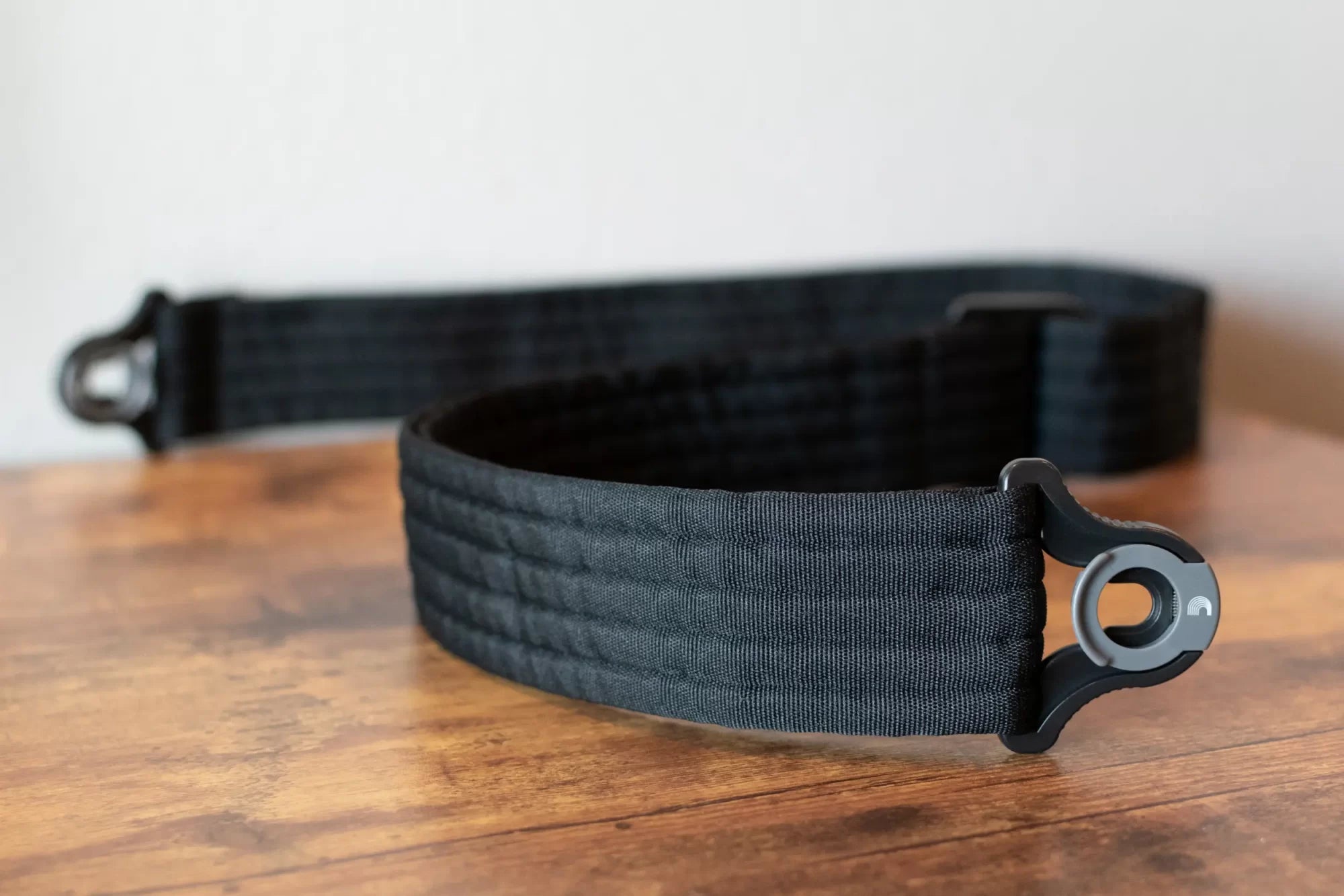 new D Addario Auto Lock Guitar Strap Black Padded Stripes haggertys 2