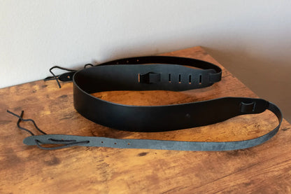 D'Addario Classic Leather Banjo Strap Black