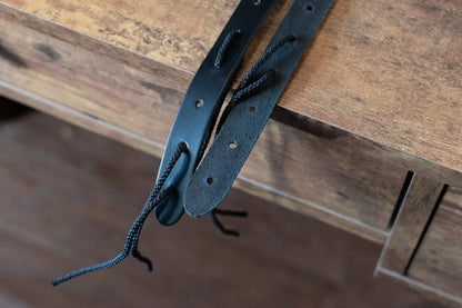 new D Addario Classic Leather Banjo Strap Black haggertys 5