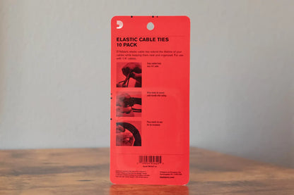 D'Addario Elastic Cable Ties 10-pack