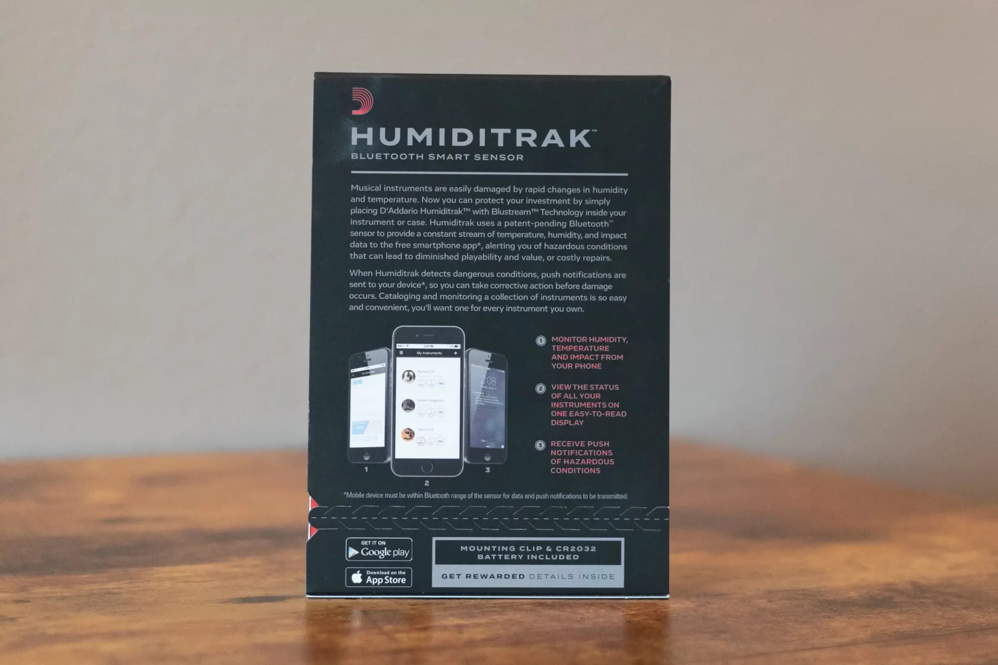 D'Addario Humiditrak Smart Humidity Sensor
