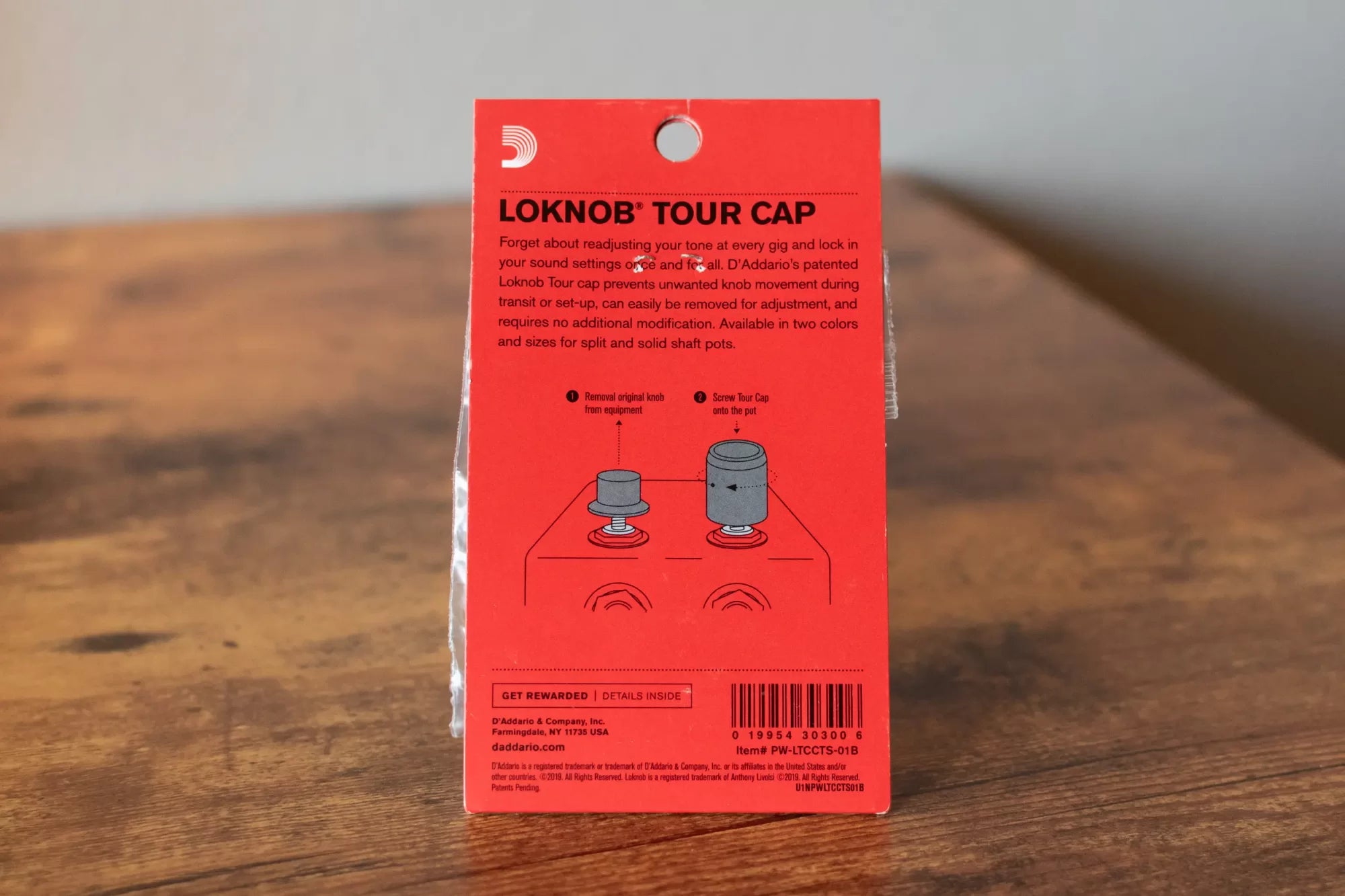 D'Addario LokNob Tour Cap Large CTS - Black