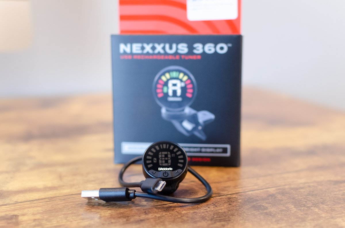 new D Addario Nexxus 360 Rechargeable Clip On Tuner haggertys 09