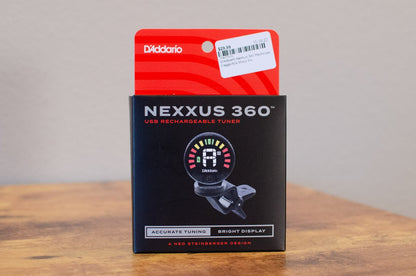 new D Addario Nexxus 360 Rechargeable Clip On Tuner haggertys 10
