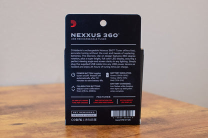 D'Addario Nexxus 360 Rechargeable Clip On Tuner