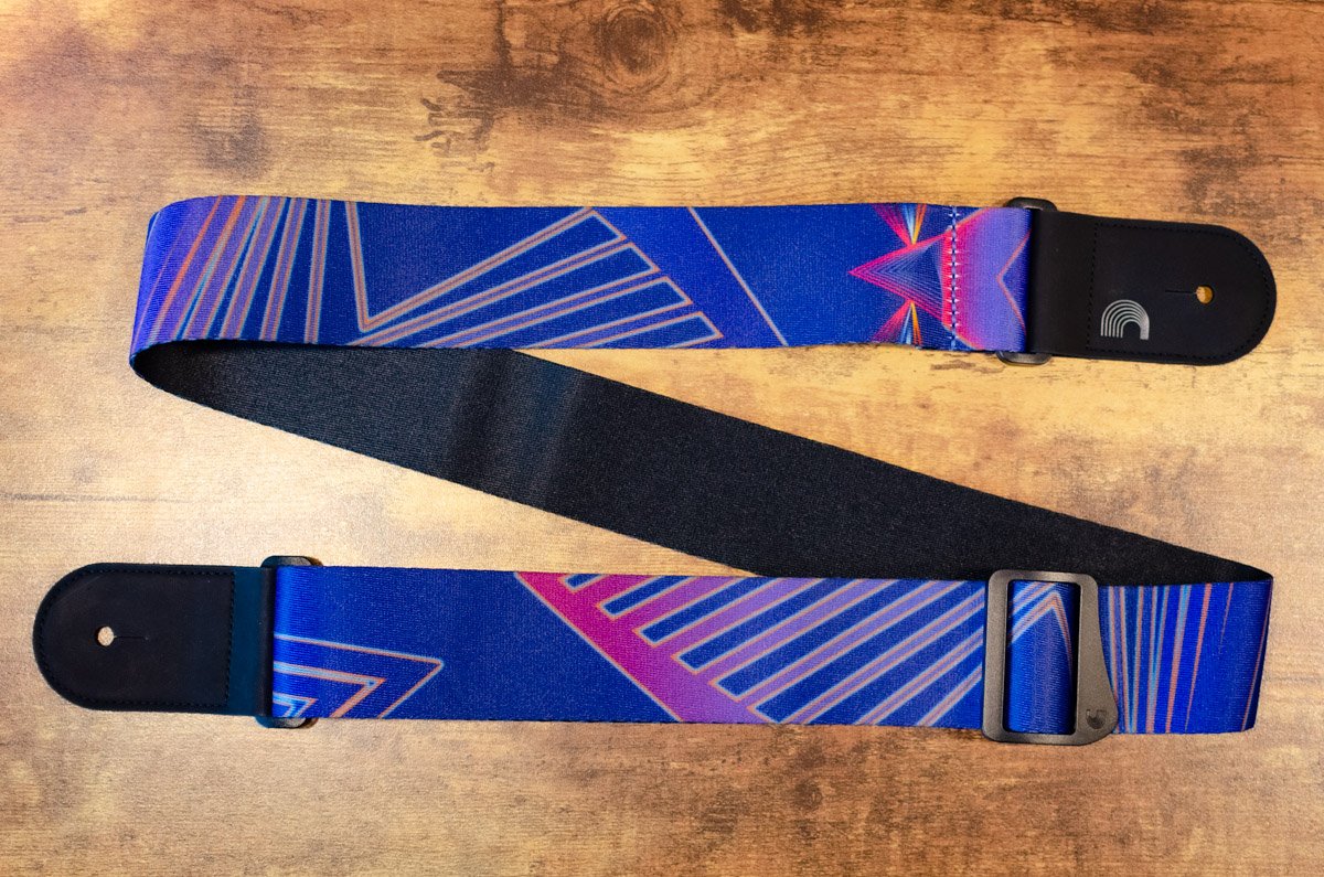 new D Addario Outrun Polyester Guitar Strap Prism haggertys 6