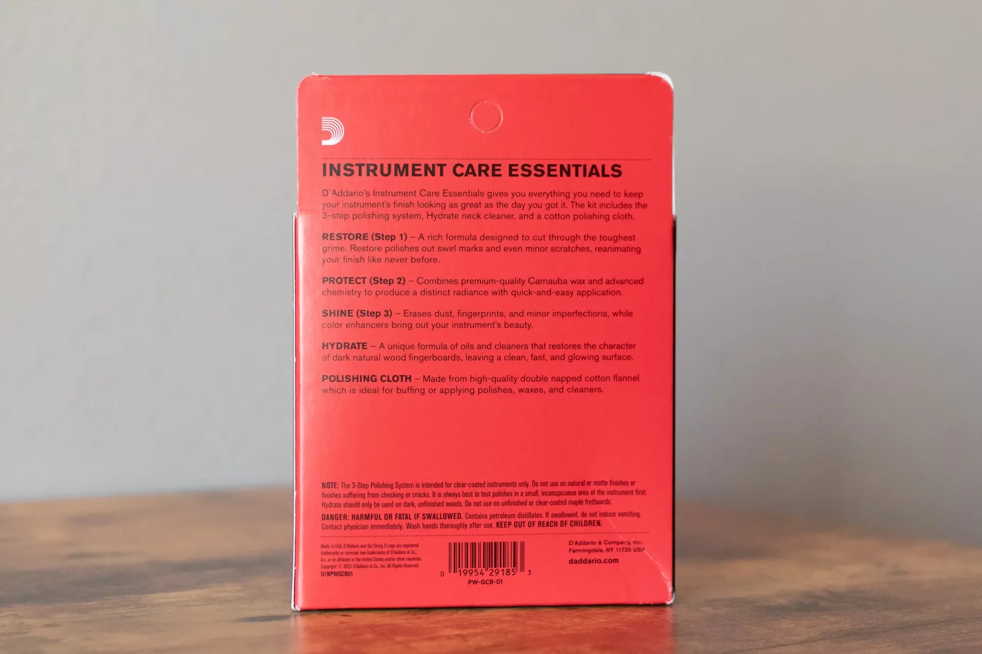 D'Addario PW-GCB-01 Instrument Care Essentials Kit