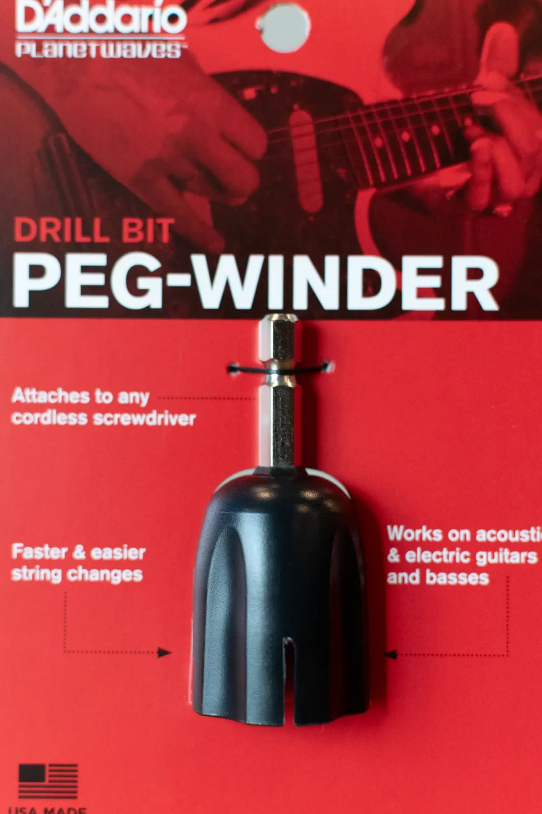 D'Addario Planet Waves Drill Bit Peg Winder