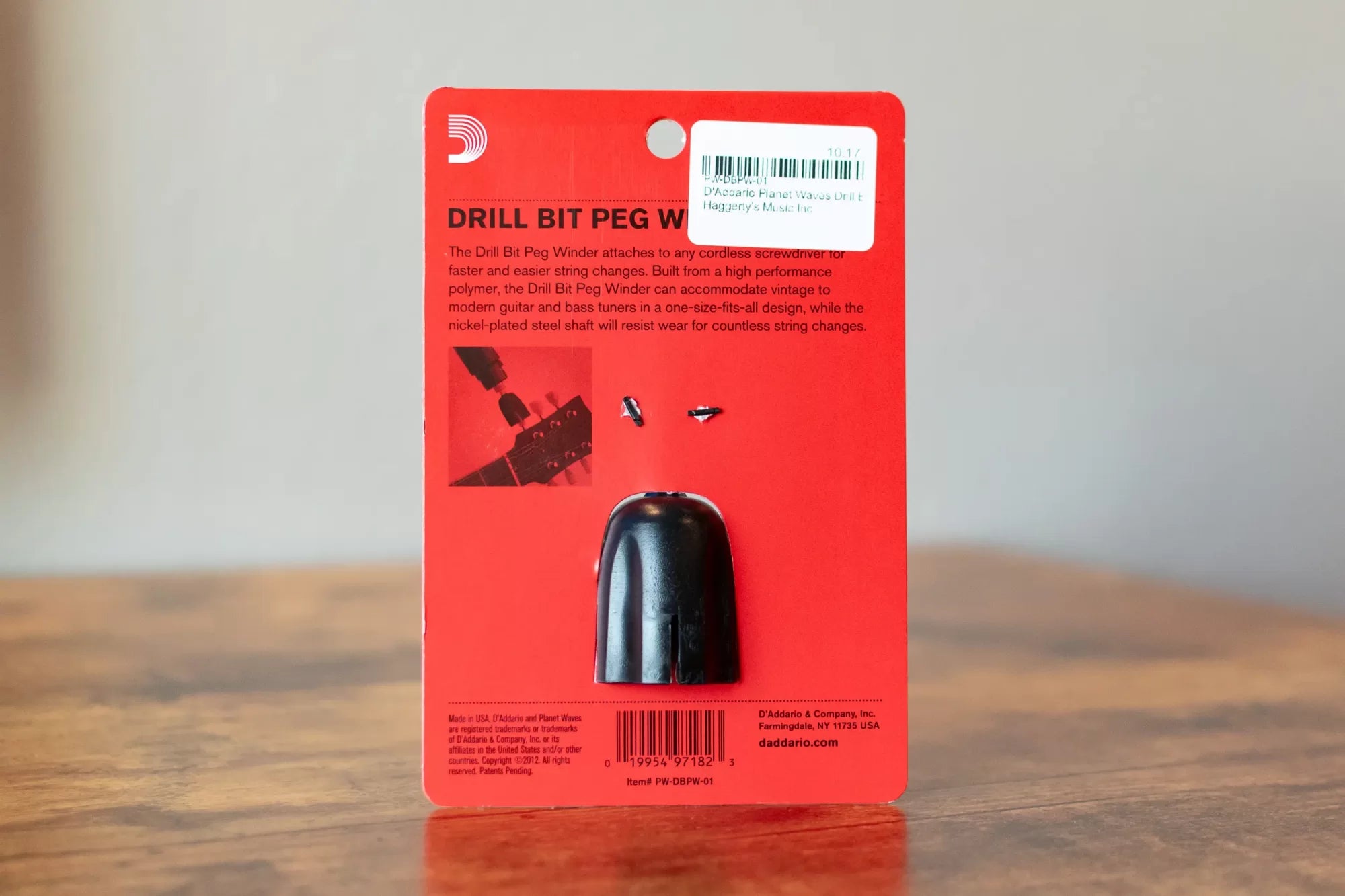 new D Addario Planet Waves Drill Bit Peg Winder haggertys 4