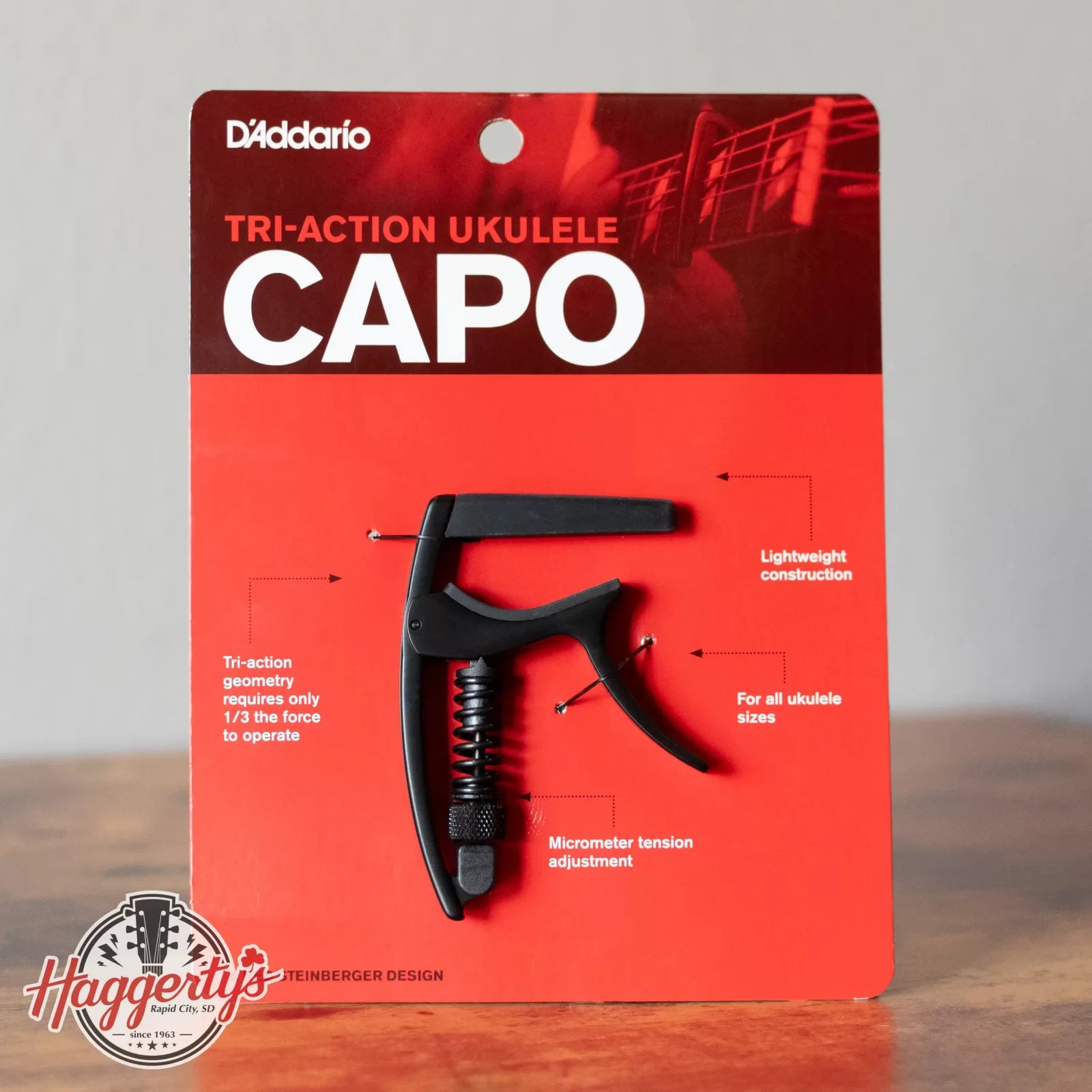 D'Addario Tri-Action Ukulele Capo