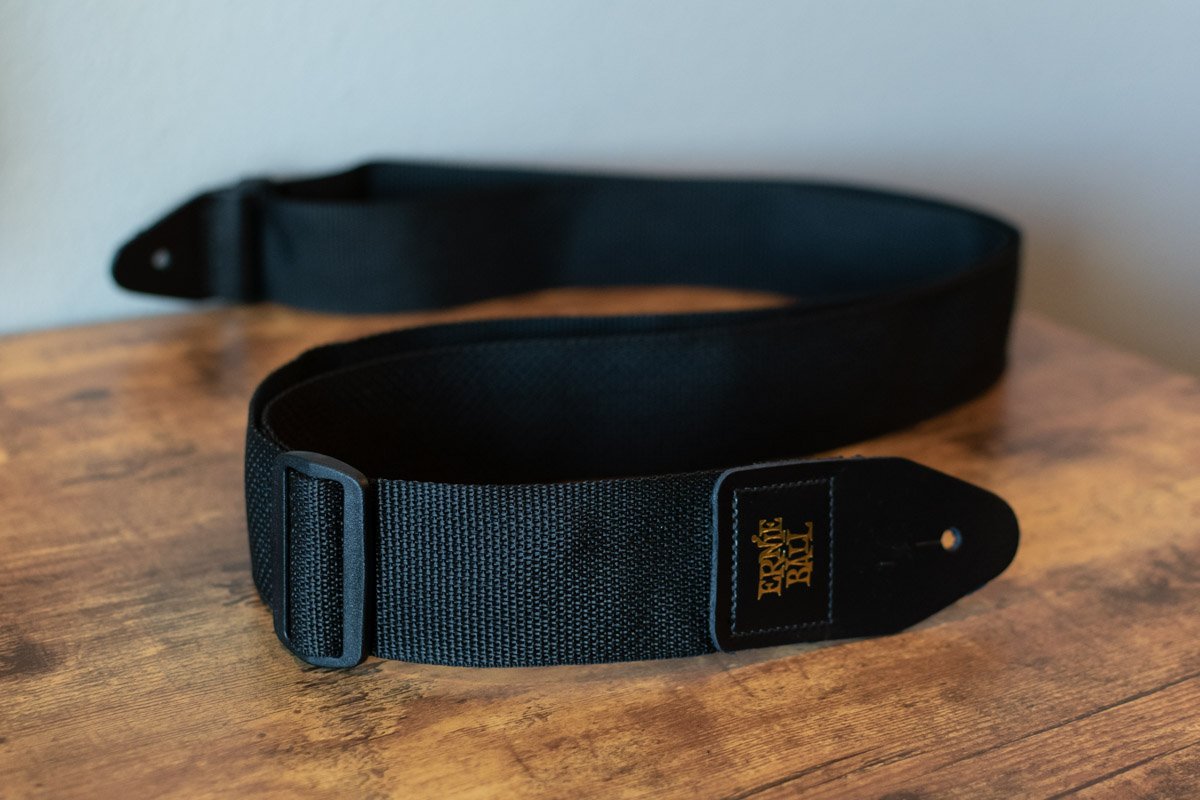 new ERNIE BALL P04037 POLYPRO STRAP BLACK haggertys 3