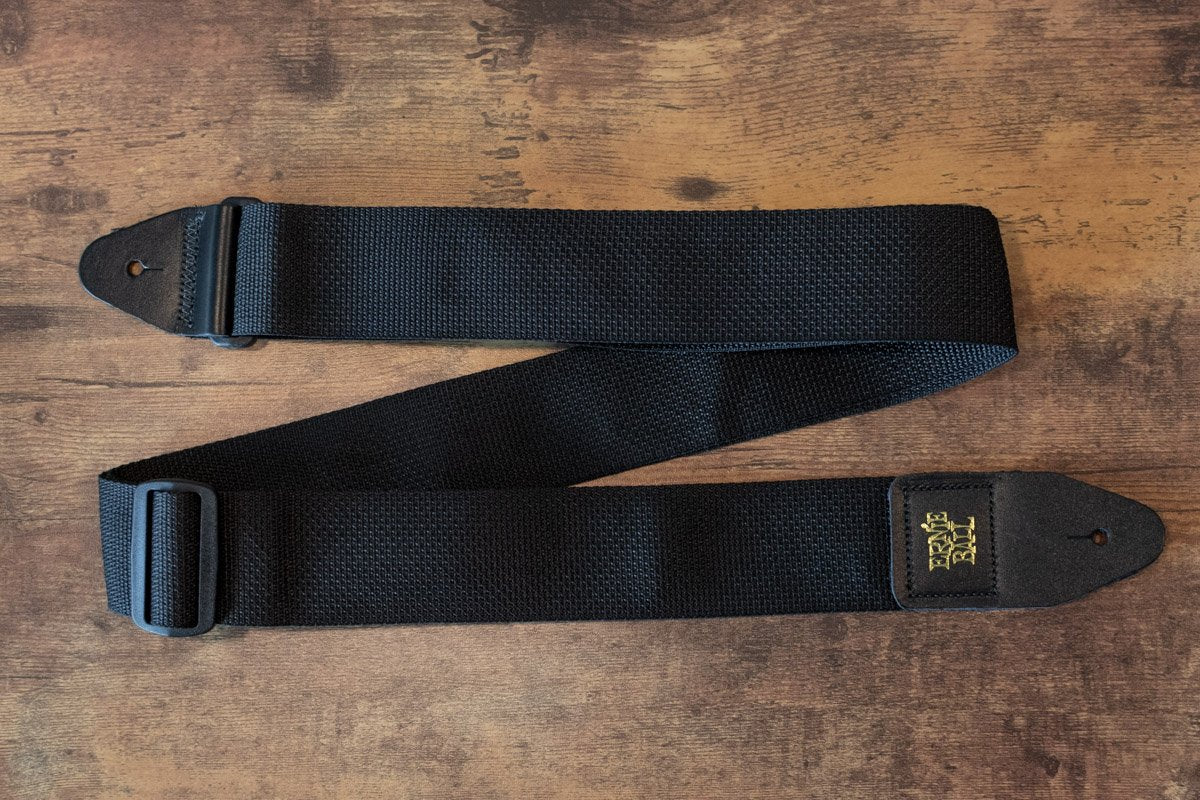new ERNIE BALL P04037 POLYPRO STRAP BLACK haggertys 7