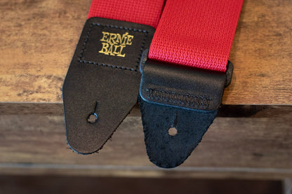 Ernie Ball P04040 Polypro Guitar Strap Red