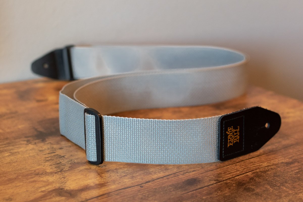 new ERNIE BALL P04046 POLYPRO GUITAR STRAP GRAY haggertys 3