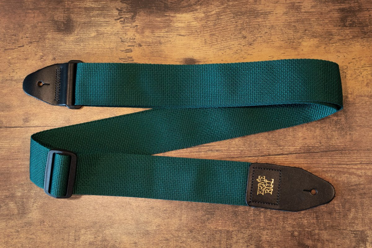 new ERNIE BALL P04050 POLYPRO GUITAR STRAP FOREST GREEN haggertys 7